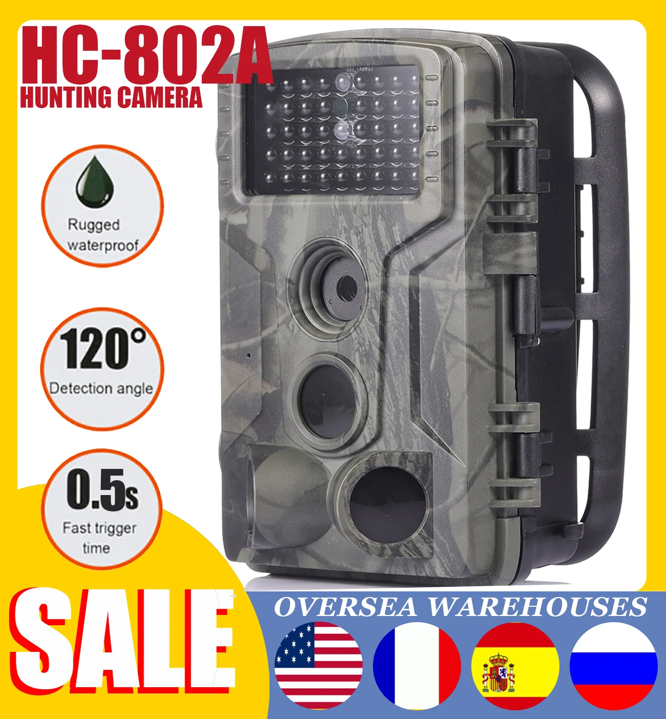 Hunting Cameras 16MP 1080P Wildlife Trail Camera Photo Trap Infrared HC802A Wildlife Wireless Camera For Surveillance Tracking 
Hunting Cameras 16MP 1080P Wildlife Trail Camera Photo Trap Infrared HC802A Wildlife Wireless Camera For Surveillance Tracking