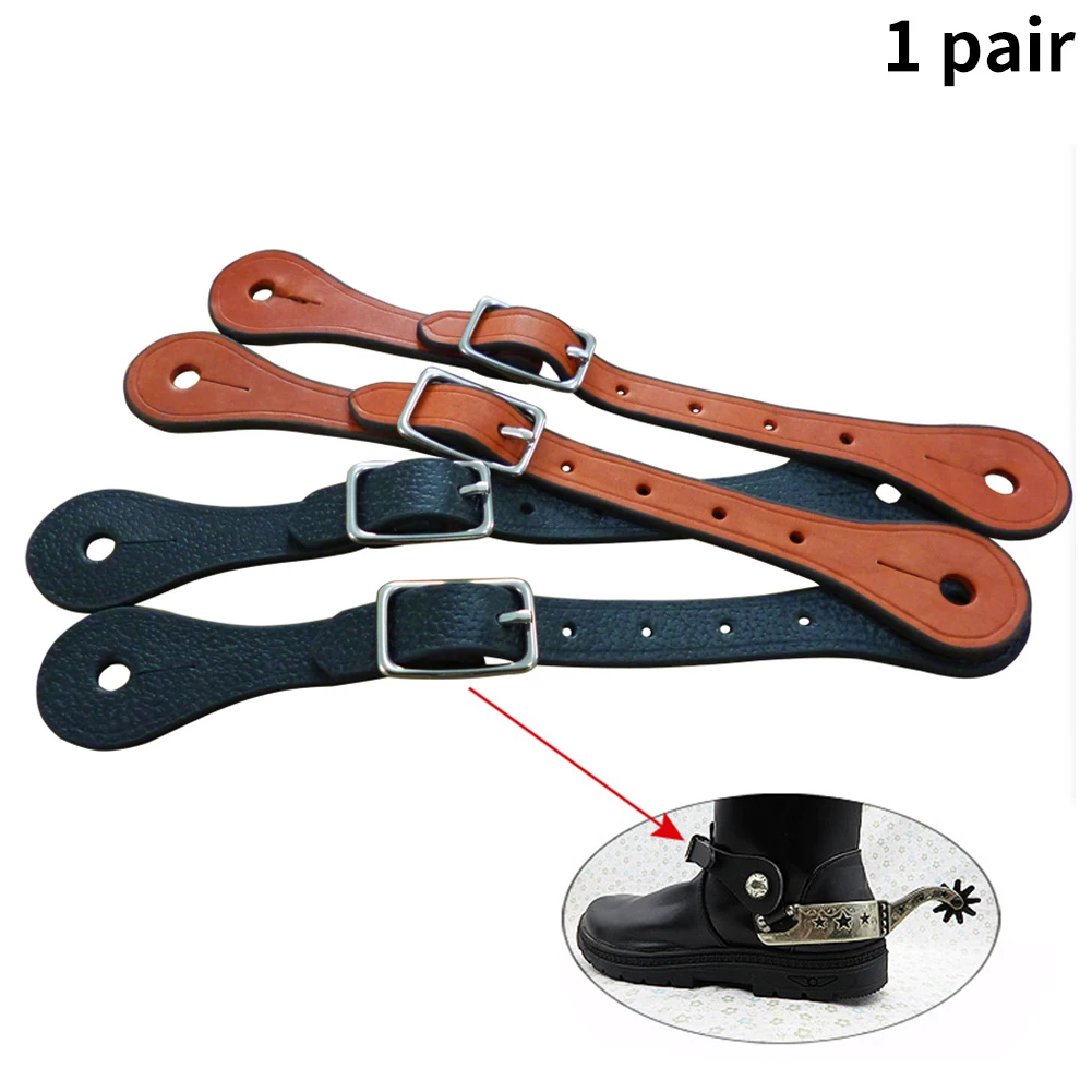 1pair Spur Strap Western Training Sports Alloy Buckle Equestrian Equipment Thickened Horse Riding Faux Leather Adjustable Gift
1pair Spur Strap Western Training Sports Alloy Buckle Equestrian Equipment Thickened Horse Riding Faux Leather Adjustable Gift