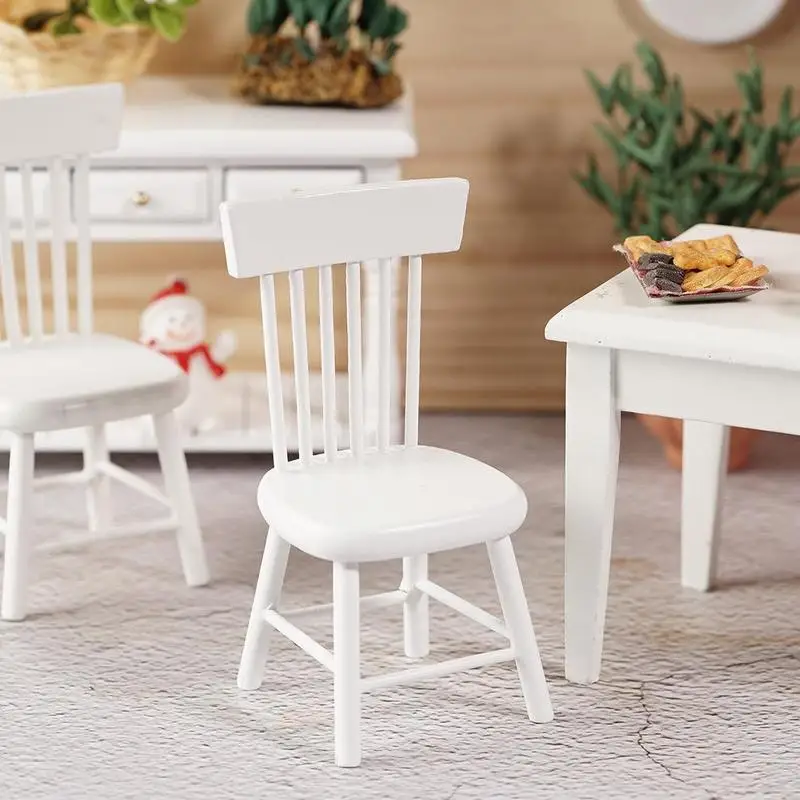 Модель 1/12 года Диванный стул миниатюрный для кукольного домика модель обеденной
