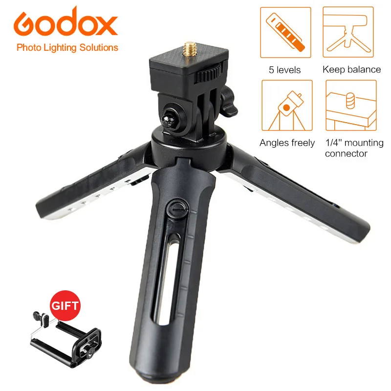 Godox MT 01 мини штатив с креплением для селфи портативная камера Настольный дорожный