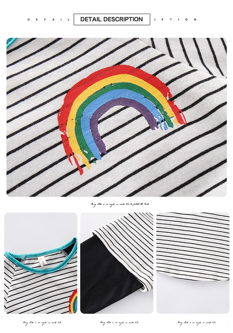 RainbowT-shirt for girls children's t-shirt kids clothes children's clothing cotton t shirt baby long sleeve t shirt girls
RainbowT-shirt for girls children's t-shirt kids clothes children's clothing cotton t shirt baby long sleeve t shirt girls