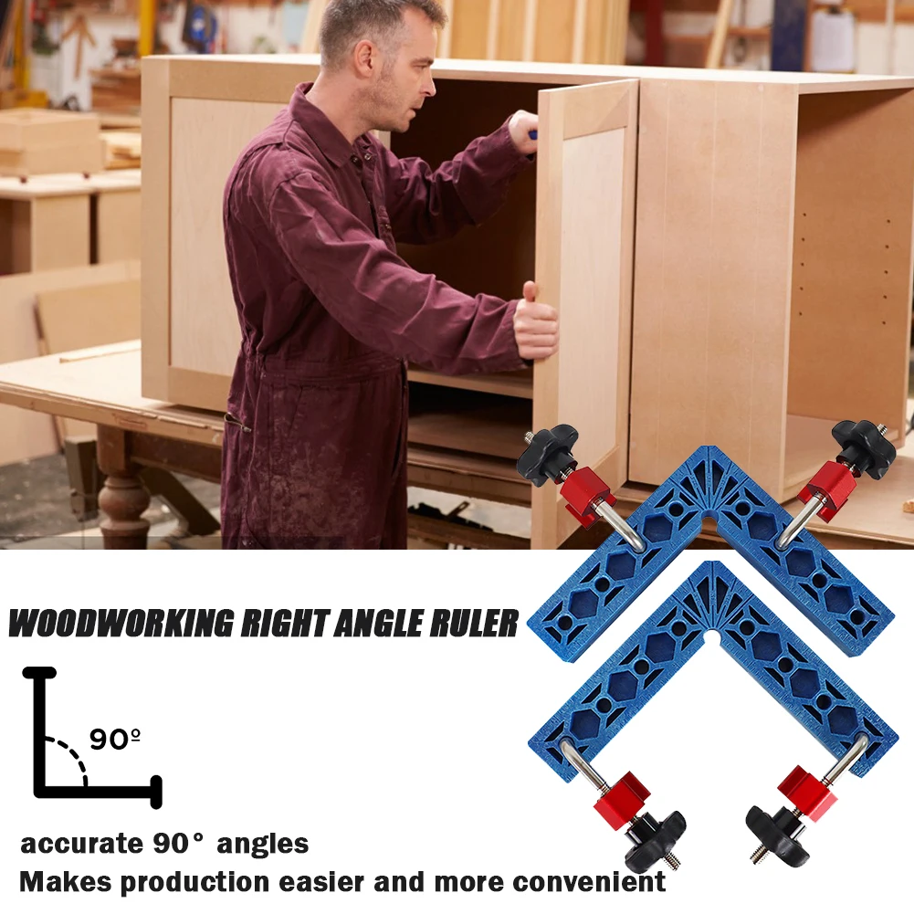 Carpenter Woodworking Square Corner Clamping Ruler Right Angle 90 Degrees L-Shaped Auxiliary Fixture Positioner Clips 150mm Tool
Carpenter Woodworking Square Corner Clamping Ruler Right Angle 90 Degrees L-Shaped Auxiliary Fixture Positioner Clips 150mm Tool
