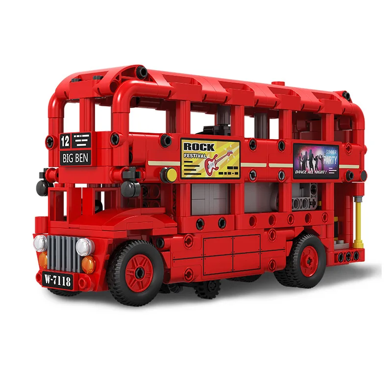 RC Building Blocks Bus Car 487 PCS Technic Electric Universal Wheel Drive Double Decker Compatible figures Toys
RC Building Blocks Bus Car 487 PCS Technic Electric Universal Wheel Drive Double Decker Compatible figures Toys
