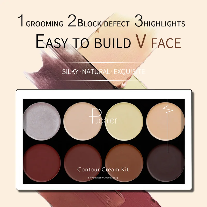 Concealer Palette 9 Colors highlight shadow Makeup Base Cream Matte Contouring Foundation Face Contour Set Cosmetic | Красота и