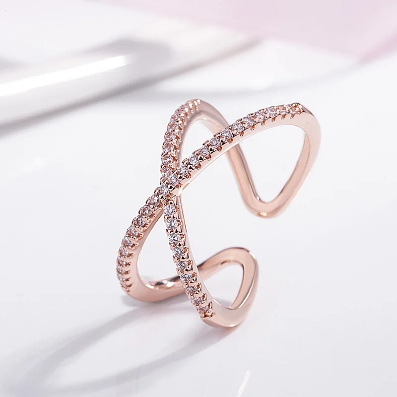 Luxury Twisted Line "X" Shaped Adjustable Opening Ring with Rhinestone Zircon Crystal for Women Party Wedding Engagement Jewelry
Luxury Twisted Line "X" Shaped Adjustable Opening Ring with Rhinestone Zircon Crystal for Women Party Wedding Engagement Jewelry