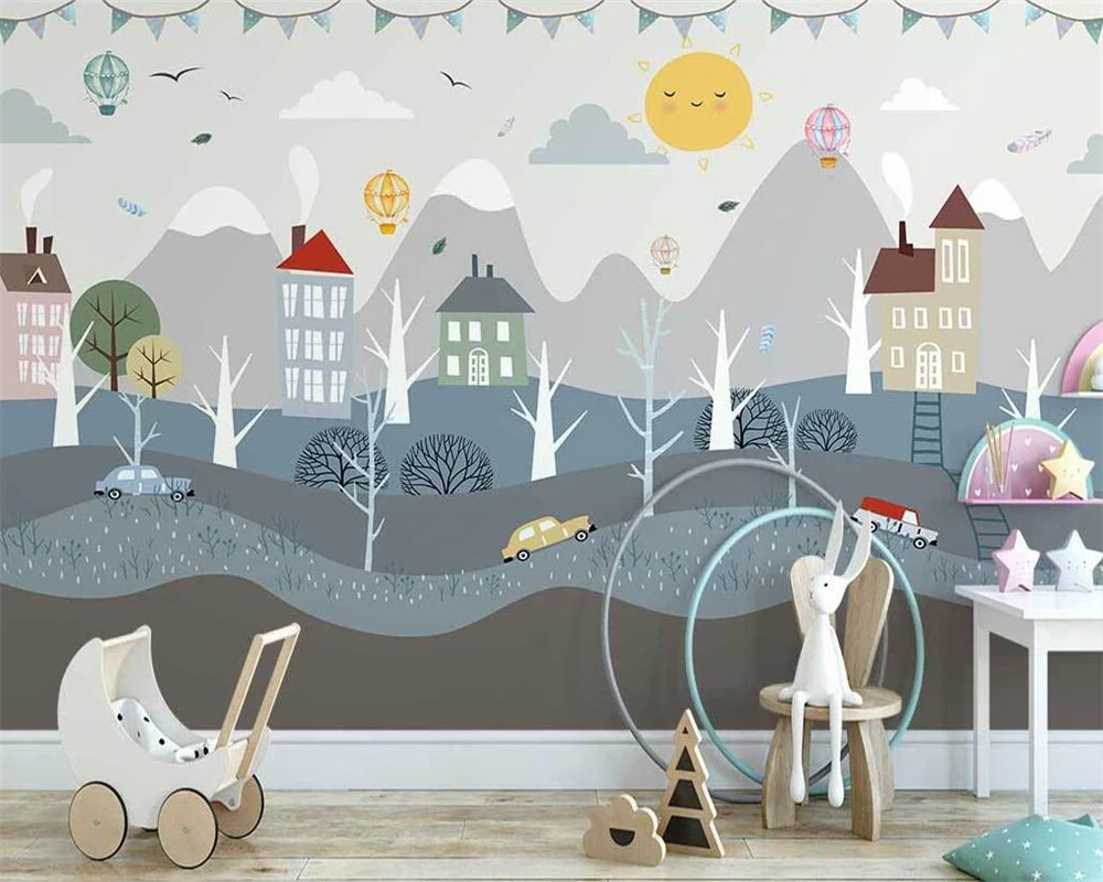 beibehang Custom papier peint modern nordic hand-painted minimalist woods small house children's room background wallpaper
beibehang Custom papier peint modern nordic hand-painted minimalist woods small house children's room background wallpaper