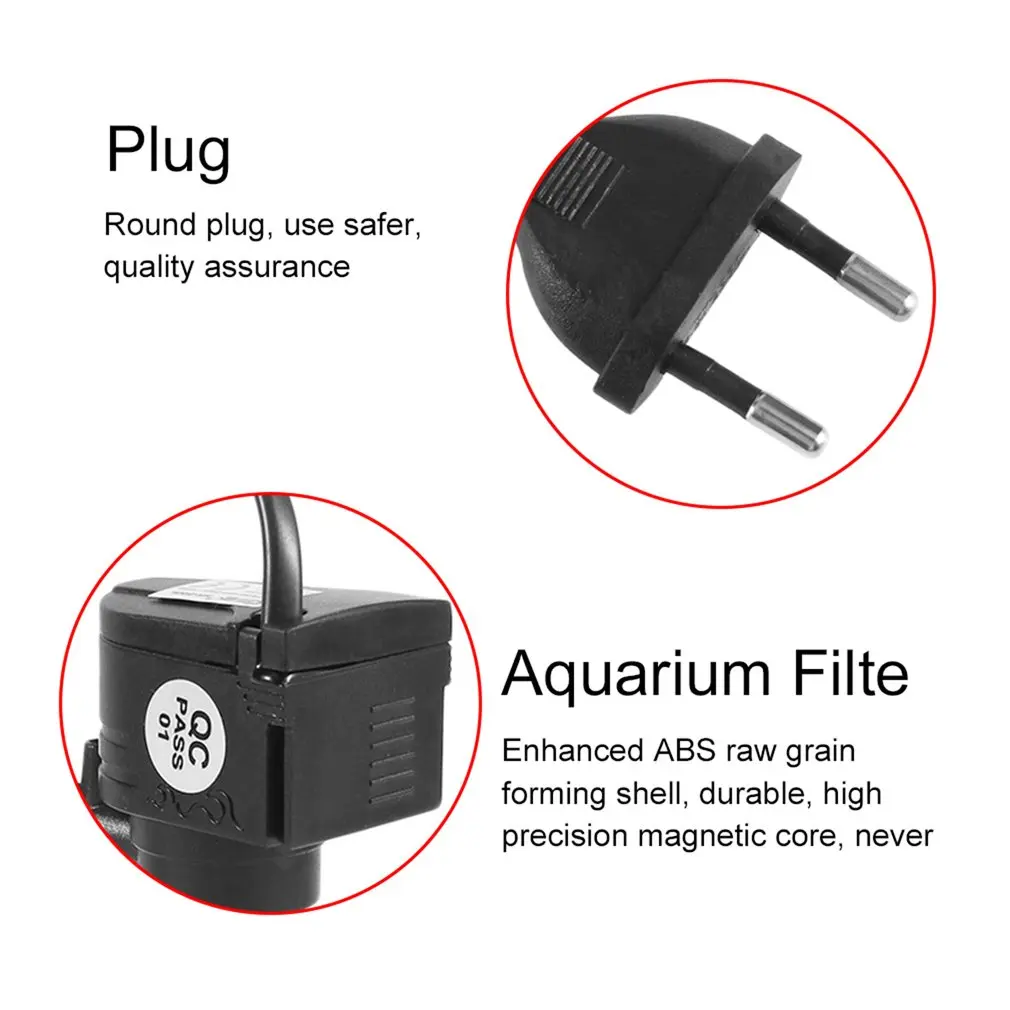 3/5W 3 in 1 Portable Aquarium Internal Filter Multi-Functional Water Pump Fish Tank Filter Fish Tank Submersible Pump 220-240V
3/5W 3 in 1 Portable Aquarium Internal Filter Multi-Functional Water Pump Fish Tank Filter Fish Tank Submersible Pump 220-240V
