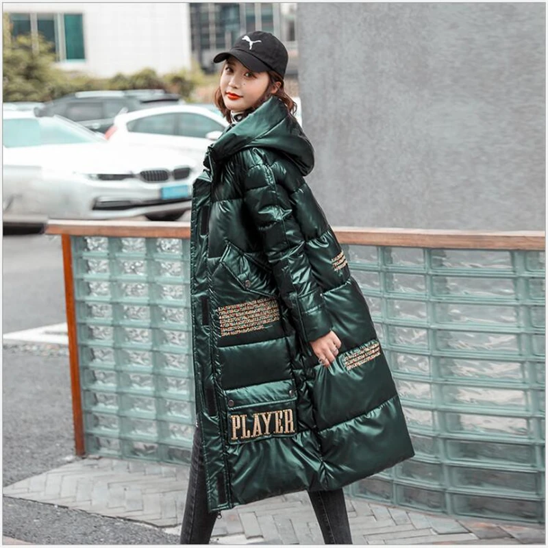Fashion Cotton Padded Jacket Women Winter Hooded Glossy Women's Coats European Style Temperament Female Parkas Outwear G850
Fashion Cotton Padded Jacket Women Winter Hooded Glossy Women's Coats European Style Temperament Female Parkas Outwear G850