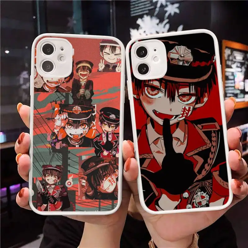 hanako kun Phone Case For iPhone 12 11 Mini Pro XR XS Max 7 8 Plus X Matte transparent White Cover
hanako kun Phone Case For iPhone 12 11 Mini Pro XR XS Max 7 8 Plus X Matte transparent White Cover