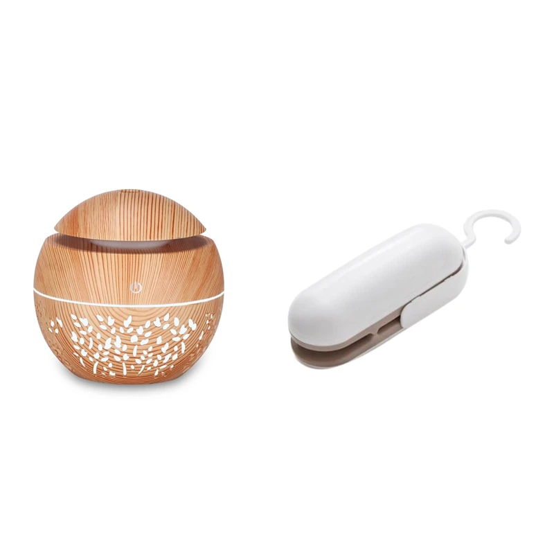 1 Set USB Humidifier Aroma Essential Oil Diffuser & 1 Pcs Mini-Heat-Bag-Sealers, Handheld Heat Sealer and Cutter
1 Set USB Humidifier Aroma Essential Oil Diffuser & 1 Pcs Mini-Heat-Bag-Sealers, Handheld Heat Sealer and Cutter