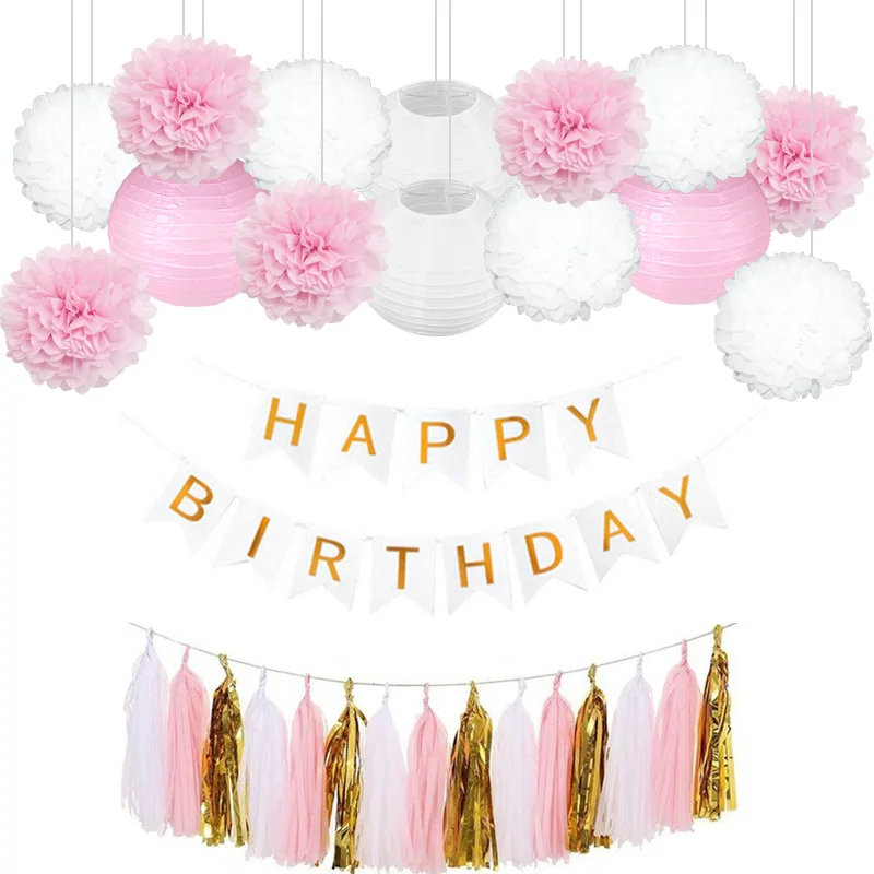 42pcs/set Black Gold Silver Paper Lantern Paper Pompoms Happy Birthday Banner Kids Favor Tassel Wedding Party Home Decorations
42pcs/set Black Gold Silver Paper Lantern Paper Pompoms Happy Birthday Banner Kids Favor Tassel Wedding Party Home Decorations