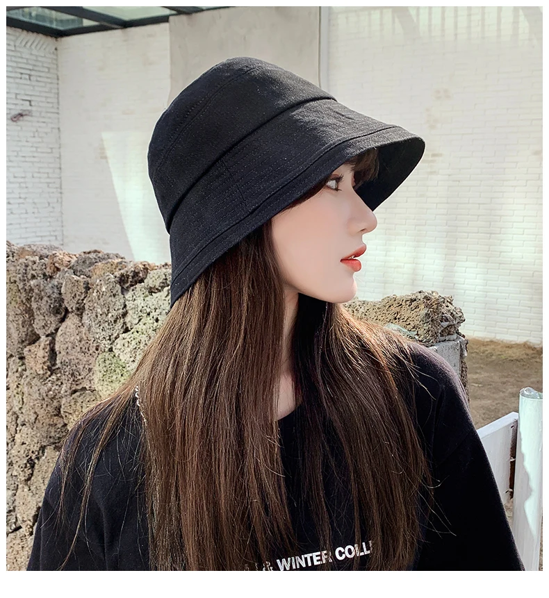 COKK Bucket Hat Women Summer Sunscreen Round Top Face Sun Protection Sunshade Fisherman Hat Bob Cap Solid Color Foldable Floppy
COKK Bucket Hat Women Summer Sunscreen Round Top Face Sun Protection Sunshade Fisherman Hat Bob Cap Solid Color Foldable Floppy