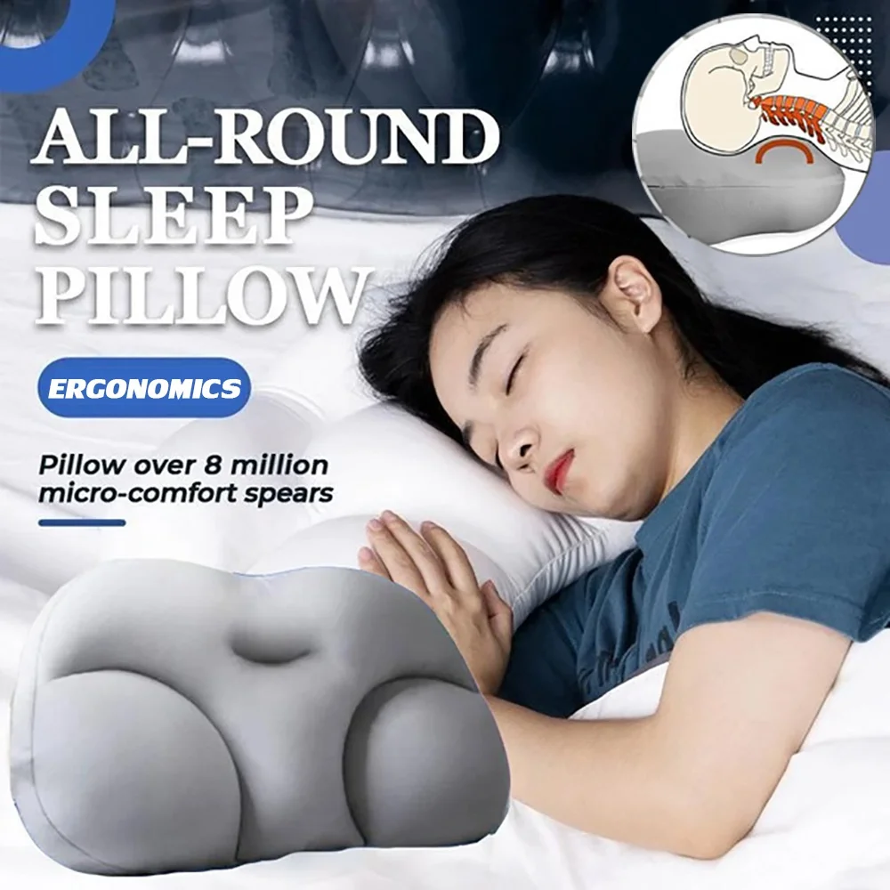 All-round Sleep Pillow Egg Sleeper Memory Foam Soft Orthopedic Neck Pillow Pain Release 3D Neck Micro Airball Pillow Deep Sleep
All-round Sleep Pillow Egg Sleeper Memory Foam Soft Orthopedic Neck Pillow Pain Release 3D Neck Micro Airball Pillow Deep Sleep