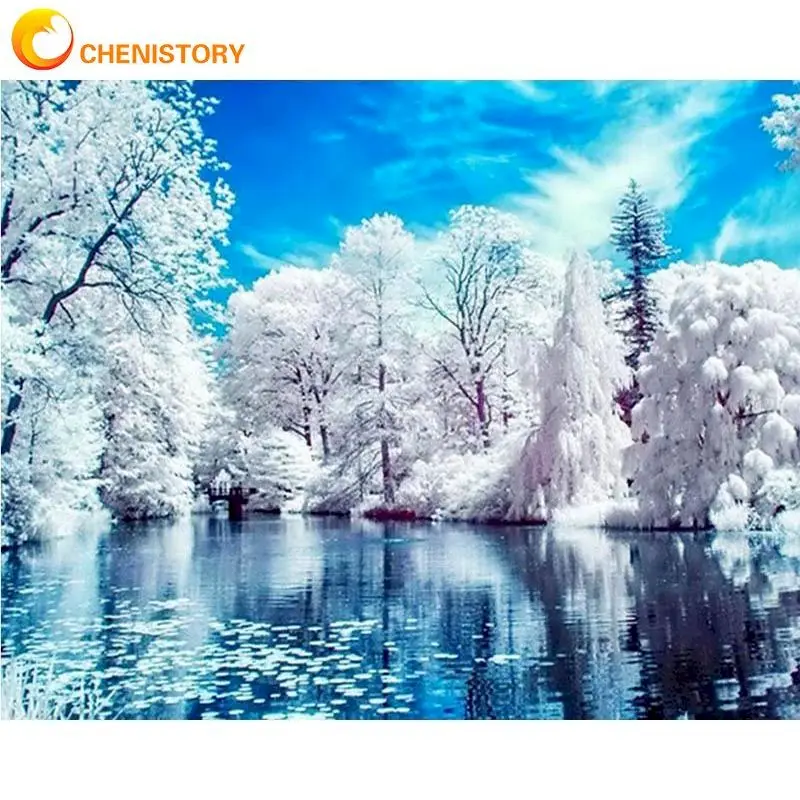 CHENISTORY Frame Painting By Number For Adults Snow Forest Acrylic Drawing Coloring By Numbers Modern Wall Art Picture For Diy G
CHENISTORY Frame Painting By Number For Adults Snow Forest Acrylic Drawing Coloring By Numbers Modern Wall Art Picture For Diy G