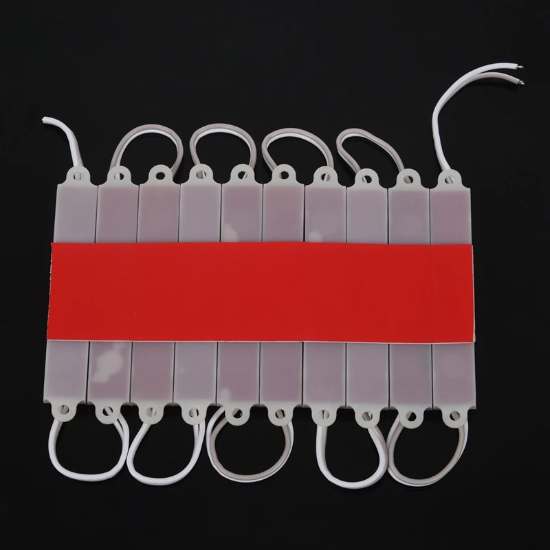 1*10pcs 5050 SMD 3 LED Module LED Strip String Light Waterproof DC 12V warm white
1*10pcs 5050 SMD 3 LED Module LED Strip String Light Waterproof DC 12V warm white