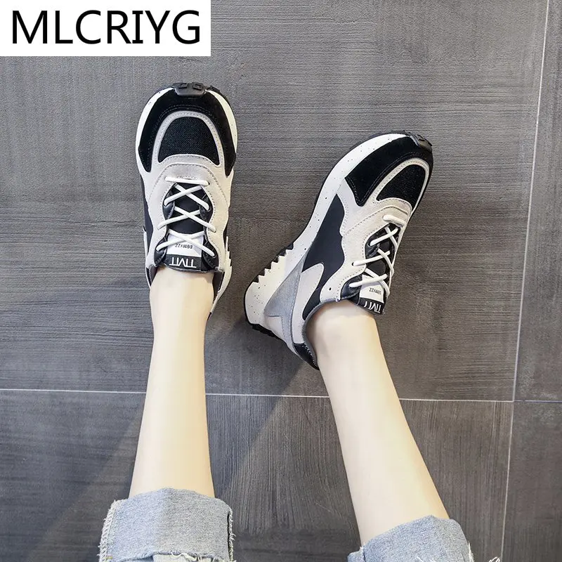 Casual Woman Sneaker Non-slip Platform Walking Comfortable Woman Shoes 2021 Spring Fashion Woman Color Matching Vulcanized Shoes
Casual Woman Sneaker Non-slip Platform Walking Comfortable Woman Shoes 2021 Spring Fashion Woman Color Matching Vulcanized Shoes