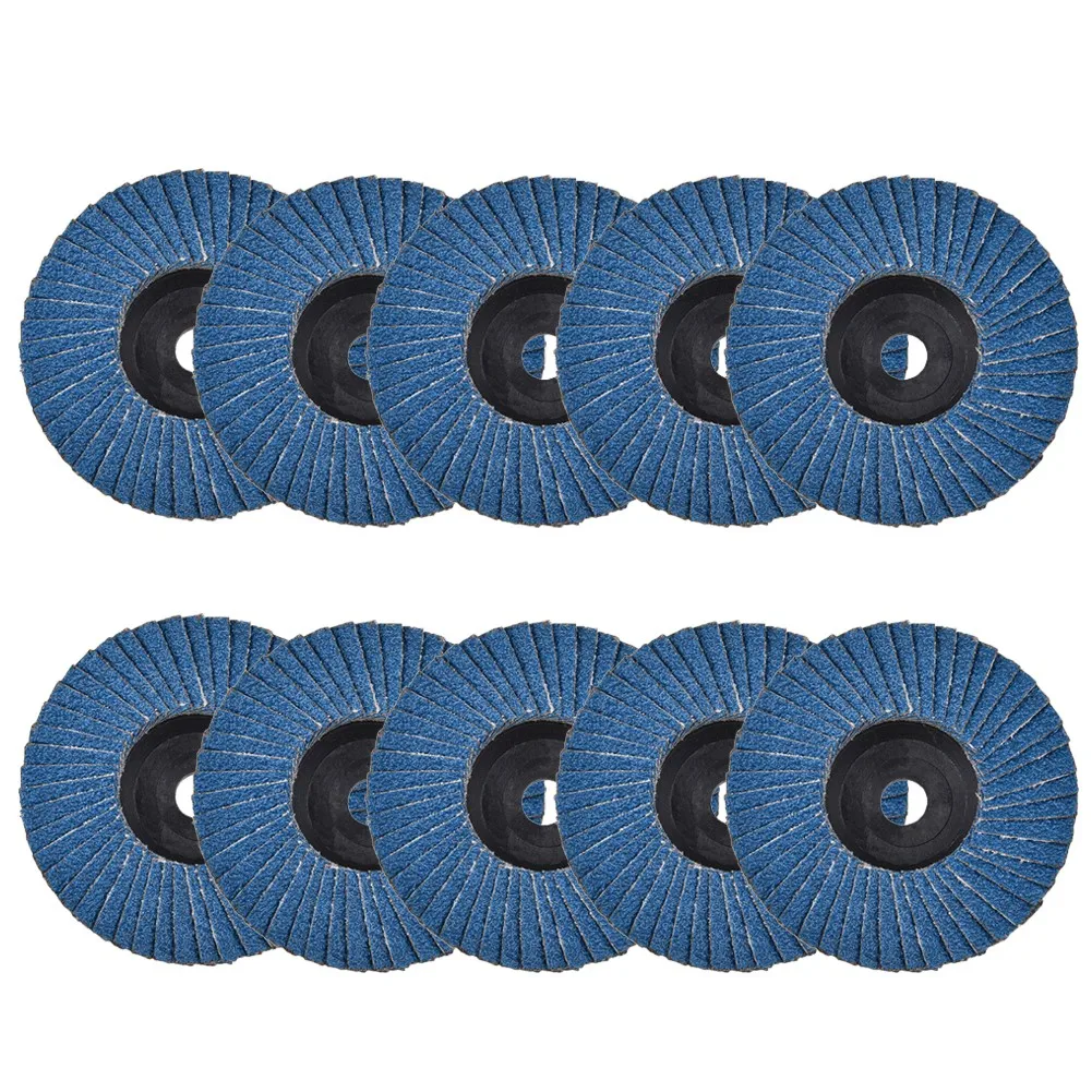 

10 шт. 75 мм профессиональные откидные диски 3 дюйма шлифовальные диски 40/60/80/120 Грит шлифовальные диски лезвия для угловой шлифовальной машины