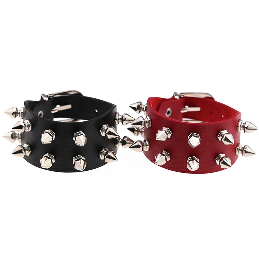 Fashion Faux Leathe Punk Gothic Cuspidal Spikes Rivet Cone Stud Leather Bracelet Wristbands Charm Bangle For Men Women Jewelry
Fashion Faux Leathe Punk Gothic Cuspidal Spikes Rivet Cone Stud Leather Bracelet Wristbands Charm Bangle For Men Women Jewelry