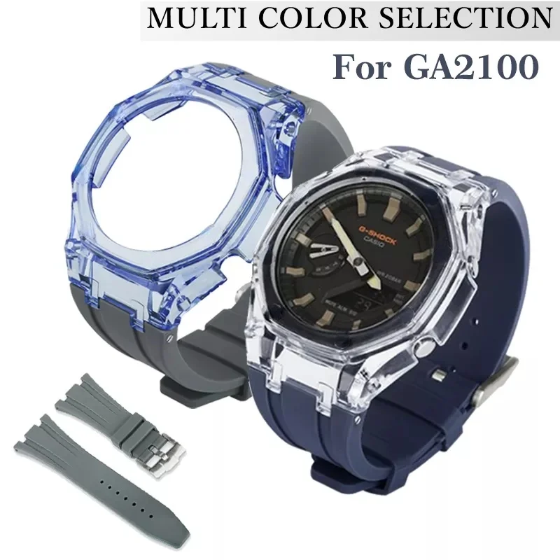 Transparent Case + Rubber Strap for GA2100 2021 NEW GA2100 3rd Modified Accessories Strap GA-2100 Gen3 Self Assembly Dly Belt
Transparent Case + Rubber Strap for GA2100 2021 NEW GA2100 3rd Modified Accessories Strap GA-2100 Gen3 Self Assembly Dly Belt
