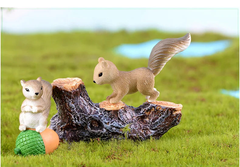 4pcs/set Mini Squirrel Animal Miniature Figurines Fairy Garden Ornaments Resin Craft Supplies Moss Micro Landscape Decoration
4pcs/set Mini Squirrel Animal Miniature Figurines Fairy Garden Ornaments Resin Craft Supplies Moss Micro Landscape Decoration