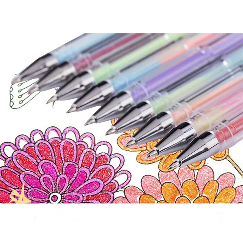 Рекламная ручка набор гелевых ручек 48 цветов блестящие гелевые ручки для школы