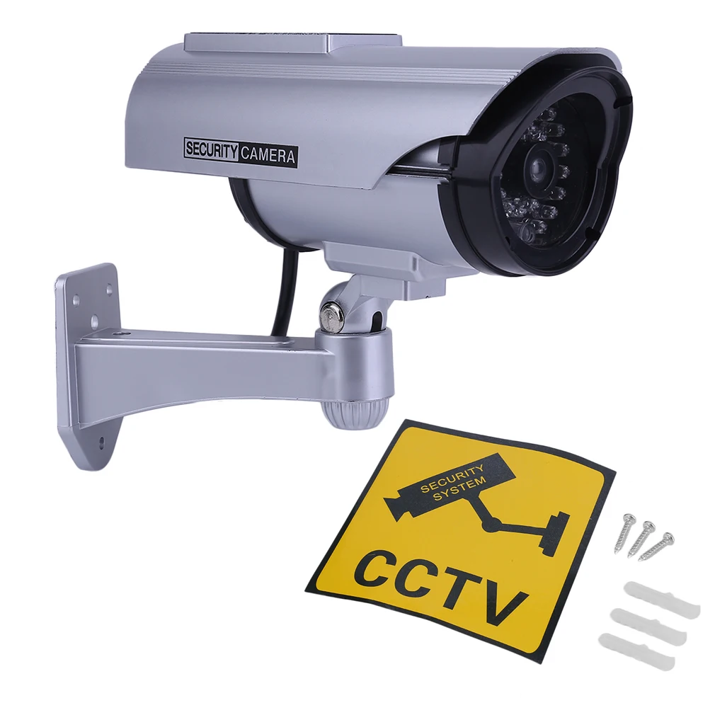 Waterproof Practical Indoor Outdoor Solar Power Dummy Fake Imitation Home CCTV Surveillance Camera with LED Light Indicator
Waterproof Practical Indoor Outdoor Solar Power Dummy Fake Imitation Home CCTV Surveillance Camera with LED Light Indicator