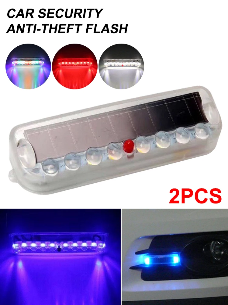 1Pair Solar LED Car Burglar Alarm 10LED Anti-theft Warning Light Vibration Light Sensor Motorcycle Anti-collision Flashing Light
1Pair Solar LED Car Burglar Alarm 10LED Anti-theft Warning Light Vibration Light Sensor Motorcycle Anti-collision Flashing Light