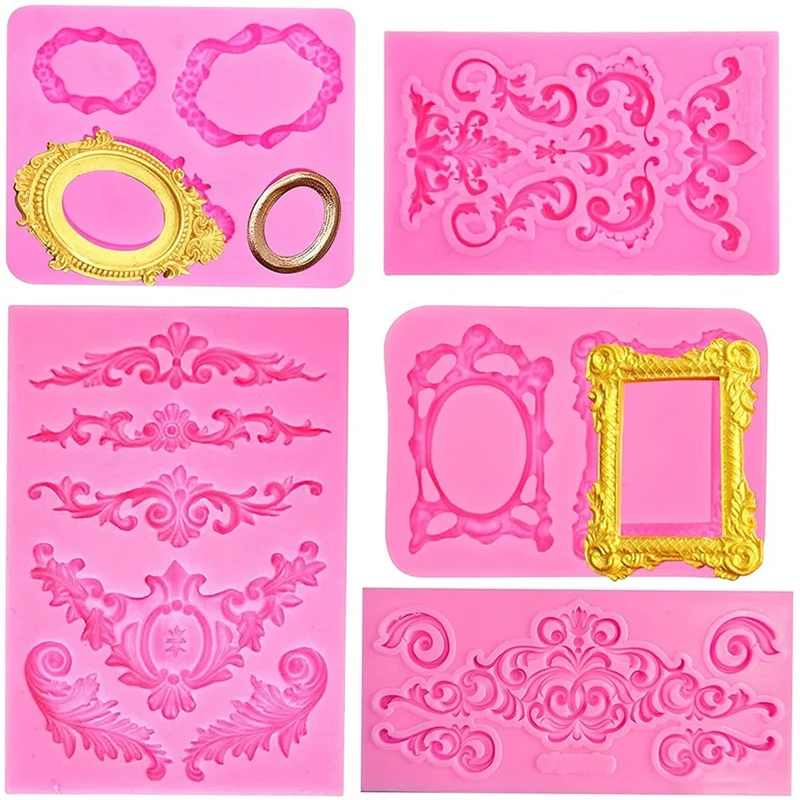 Baroque Silicone Mold Embossed Lace Cupcake Decoration Jewelry Photo Frame Clay Resin Handmade Project
Baroque Silicone Mold Embossed Lace Cupcake Decoration Jewelry Photo Frame Clay Resin Handmade Project