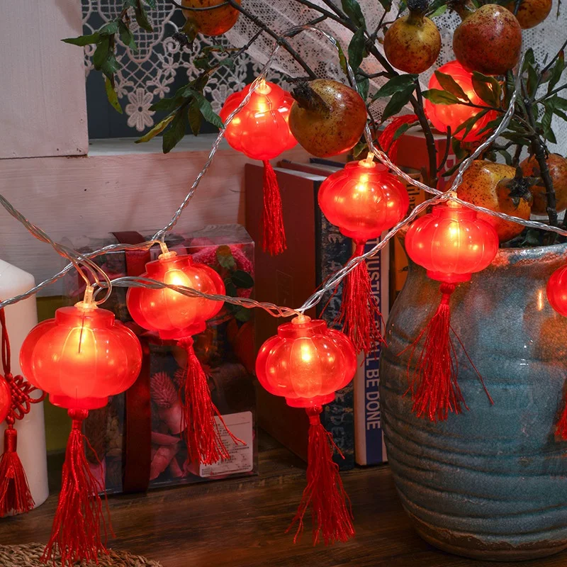 Traditional Red Lantern USB LED Light String Christmas Battery Operated Party Supplies Chinese New Year Decoration
Traditional Red Lantern USB LED Light String Christmas Battery Operated Party Supplies Chinese New Year Decoration