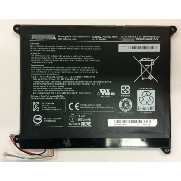 UGB подлинный Toshiba PA5214U-1BRS Portege WT20-B Z20T-B Z20T-C 11,4 V 36Wh аккумулятор
UGB подлинный Toshiba PA5214U-1BRS Portege WT20-B Z20T-B Z20T-C 11,4 V 36Wh аккумулятор