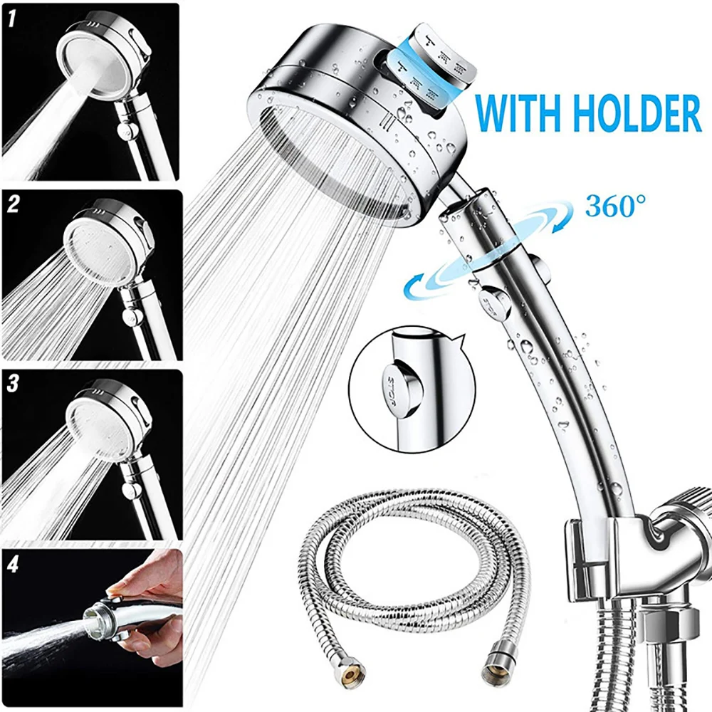 High-pressure Chrome-plated Handheld Shower Head Pressurized Electroplating Shower Head Bathroom Hand Shower Set
High-pressure Chrome-plated Handheld Shower Head Pressurized Electroplating Shower Head Bathroom Hand Shower Set