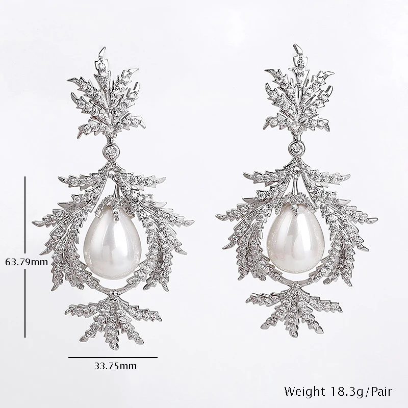 Classic Europe Drop Earrings Luxury Flower Design with Pearl Pendant Noble Women Fashion Banquet Earrings XIUMEIYIZU Hot Jewelry
Classic Europe Drop Earrings Luxury Flower Design with Pearl Pendant Noble Women Fashion Banquet Earrings XIUMEIYIZU Hot Jewelry