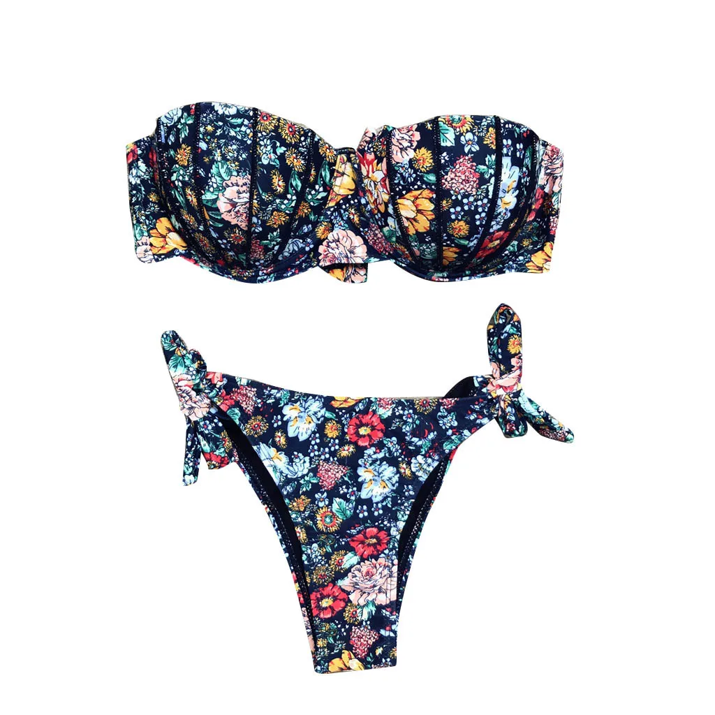 Women bikini swimsuit 2021 Sexy Bandage Floral Print Breast Pad sexy Swimwear Split Bathing suit Swimsuit maillot de bain femme
Women bikini swimsuit 2021 Sexy Bandage Floral Print Breast Pad sexy Swimwear Split Bathing suit Swimsuit maillot de bain femme