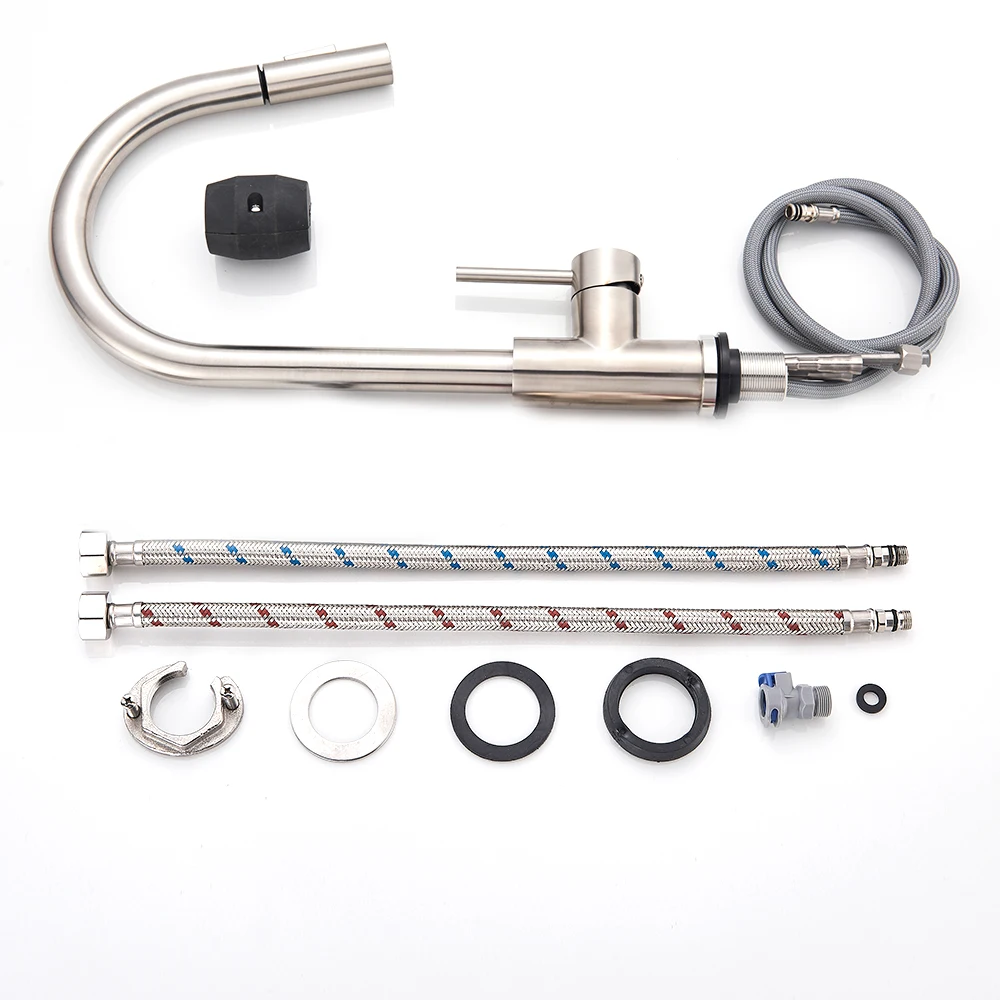 Stainless Steel Black Painted Kitchen Sink Faucet Single Lever Hot and Cold Water Kitchen Sink Faucet Mixing Faucet
Stainless Steel Black Painted Kitchen Sink Faucet Single Lever Hot and Cold Water Kitchen Sink Faucet Mixing Faucet