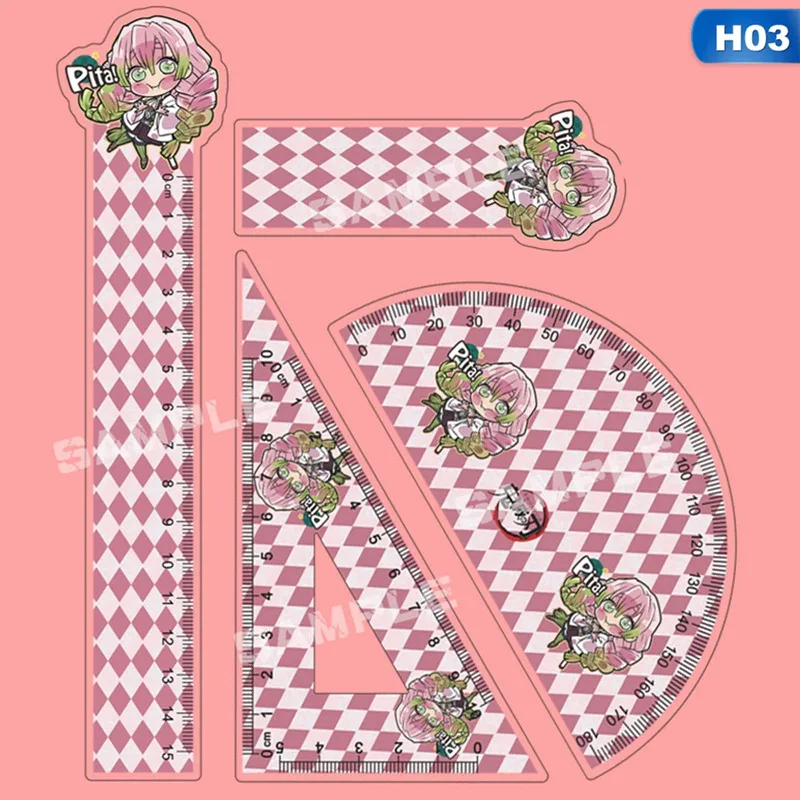 4Pcs/Set New Style Anime Demon Slayer: Kimetsu No Yaiba Cosplay Ruler Set Measuring Scale Students Cartoon Measure Ruler Gift
4Pcs/Set New Style Anime Demon Slayer: Kimetsu No Yaiba Cosplay Ruler Set Measuring Scale Students Cartoon Measure Ruler Gift