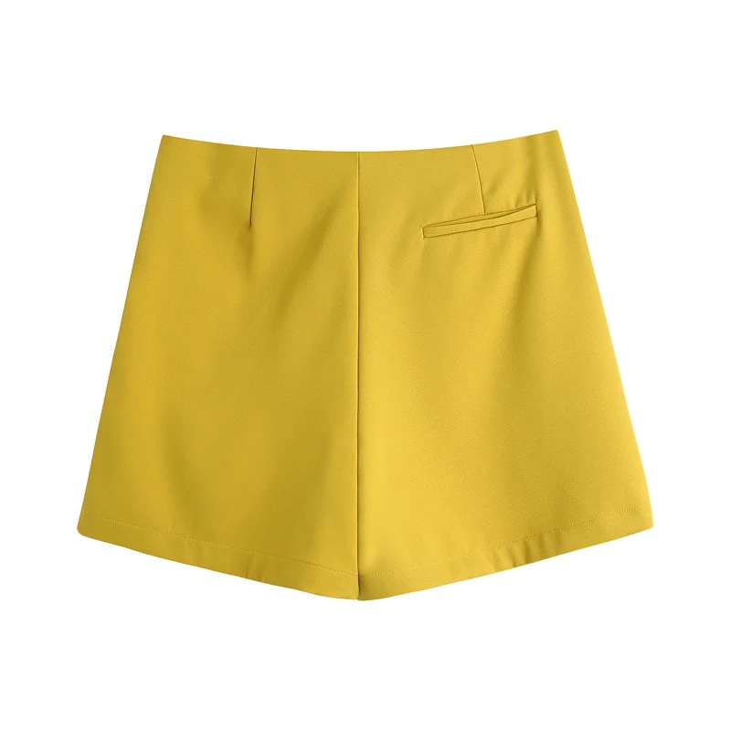 Spring and autumn women's casual solid color high-waist button-decorated culottes
Spring and autumn women's casual solid color high-waist button-decorated culottes