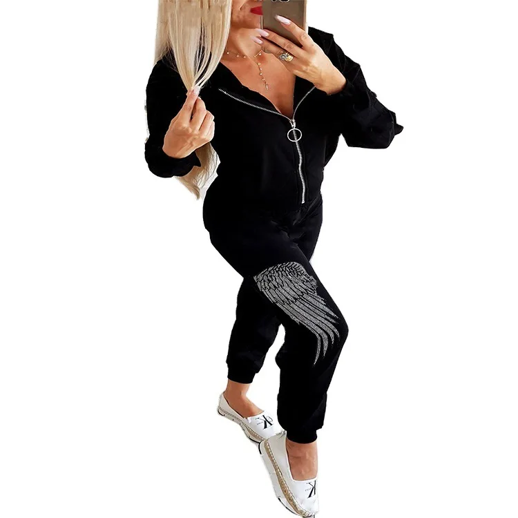 Women's Tracksuit Sexy Zipper Hooded Sweatsuit and Pant Sets Spring Female 2 Piece Set Womens Outfits HS256
Women's Tracksuit Sexy Zipper Hooded Sweatsuit and Pant Sets Spring Female 2 Piece Set Womens Outfits HS256
