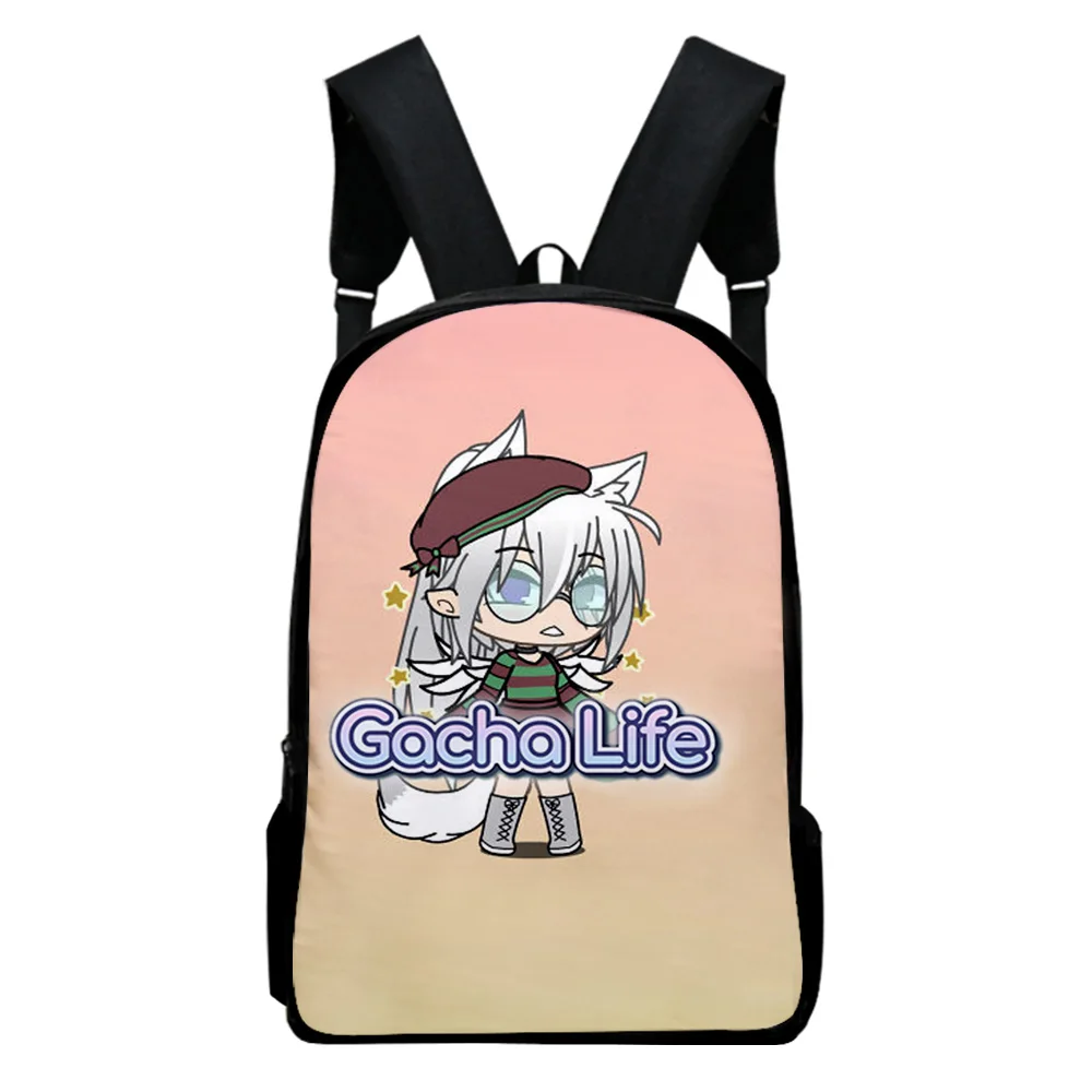 Удобный Простой вместительный студенческий рюкзак Gacha Life sakura на молнии 
Удобный Простой вместительный студенческий рюкзак Gacha Life sakura на молнии