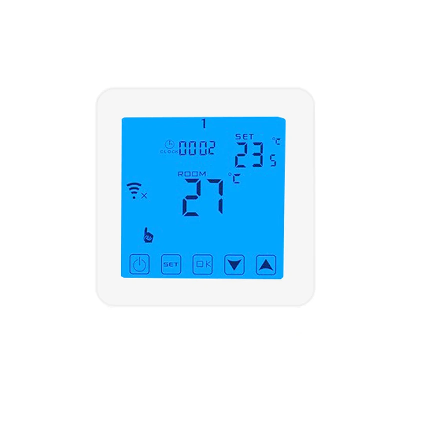 Thermoregulator LCD Touch Screen Room Temperature Controller Thermostat For Electric Heating Floor
Thermoregulator LCD Touch Screen Room Temperature Controller Thermostat For Electric Heating Floor