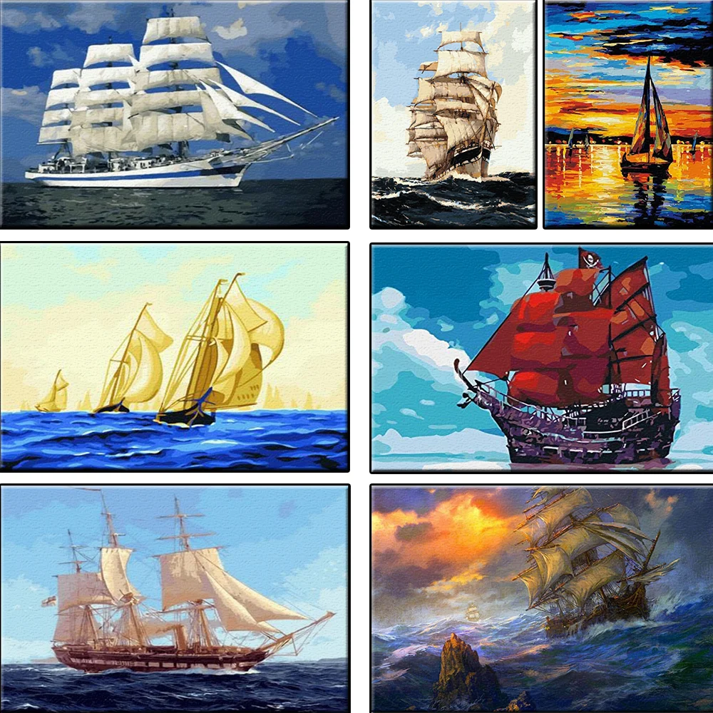 Sailing Boat Series DIY Oil Painting By Numbers Abstract Scenery Nautical Pictures Coloring By Numbers Home Decor Hobby Gift
Sailing Boat Series DIY Oil Painting By Numbers Abstract Scenery Nautical Pictures Coloring By Numbers Home Decor Hobby Gift