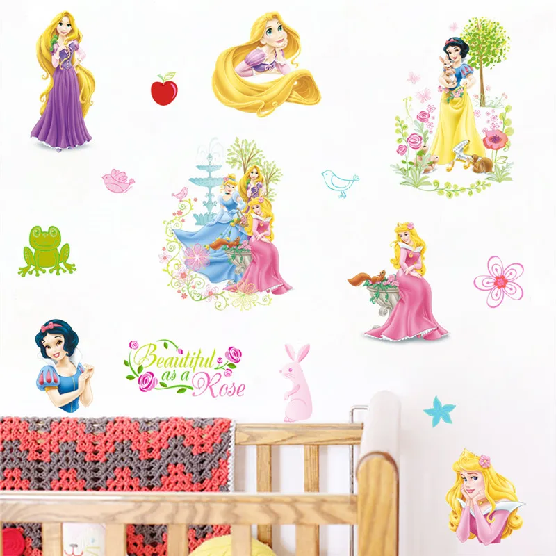 Мультфильм Lovele сказочная принцесса настенные наклейки для детей спальни