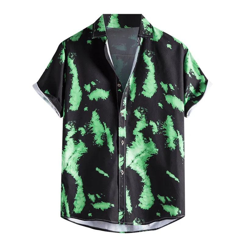 The most fashionable men's shirt Hawaii casual one wild button sleeve Blouse Shirt 
The most fashionable men's shirt Hawaii casual one wild button sleeve Blouse Shirt