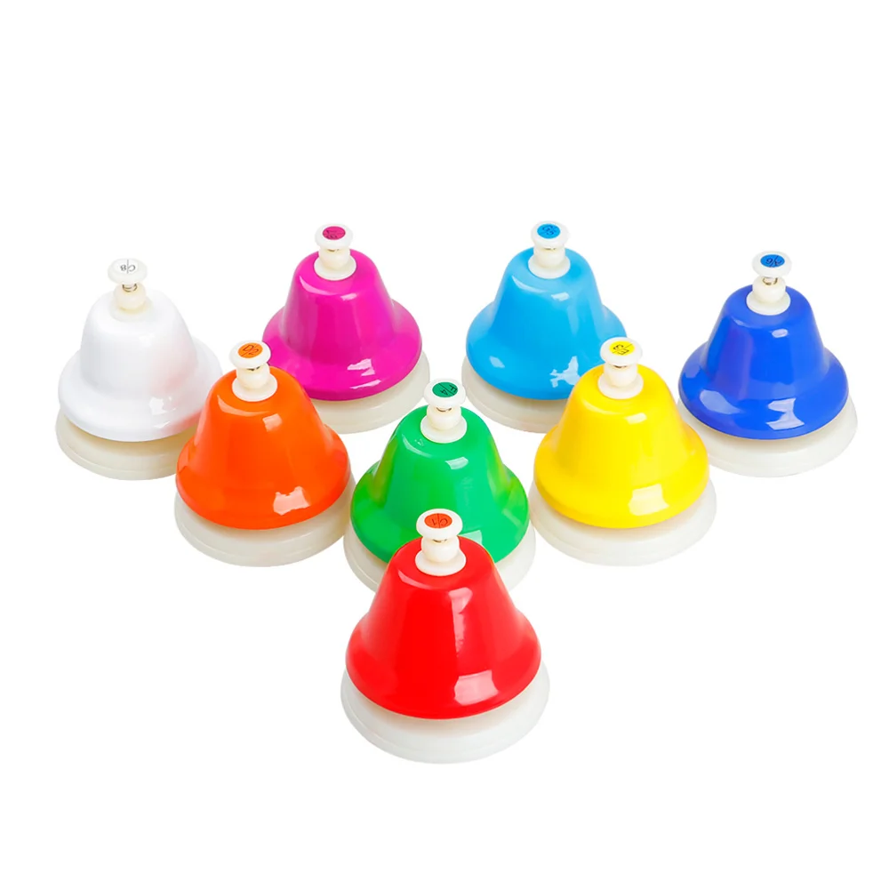 1 Set of Eight Tone Bells Percussion Bell Percussion Musical Instrument