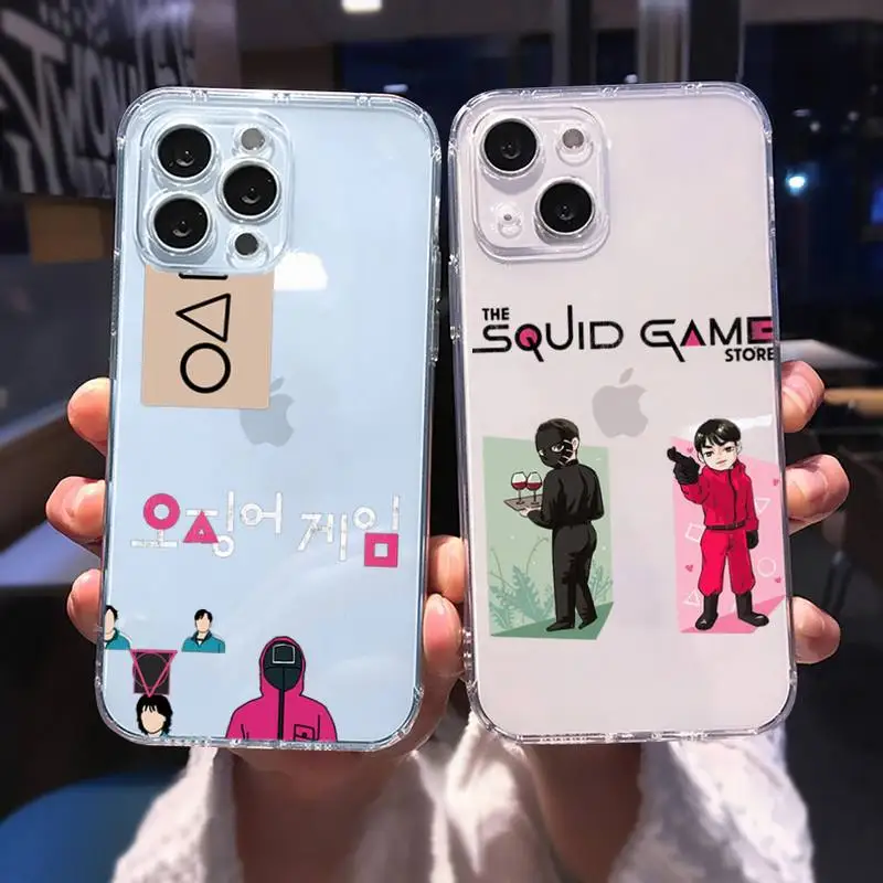 squid game Phone Case For iphone 13 12 11 8 7 plus mini x xs xr pro max Transparent soft
squid game Phone Case For iphone 13 12 11 8 7 plus mini x xs xr pro max Transparent soft