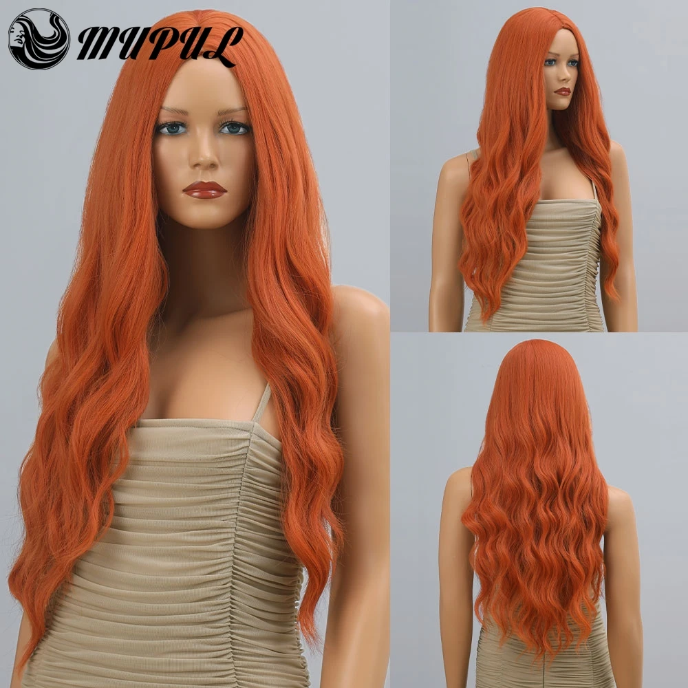 Cosplay Orange Colored Long Wave Nutural Synthetic Wigs For White Women Fiber Hair Daily Heat Resistant Party Female Wig
Cosplay Orange Colored Long Wave Nutural Synthetic Wigs For White Women Fiber Hair Daily Heat Resistant Party Female Wig