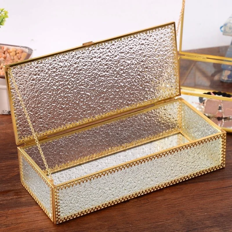 Glass Storage Box Jewelry Jewelry Makeup Brush Storage Box Beauty Brush Wedding Hand Gift Box Jewelry Desktop Storage
Glass Storage Box Jewelry Jewelry Makeup Brush Storage Box Beauty Brush Wedding Hand Gift Box Jewelry Desktop Storage
