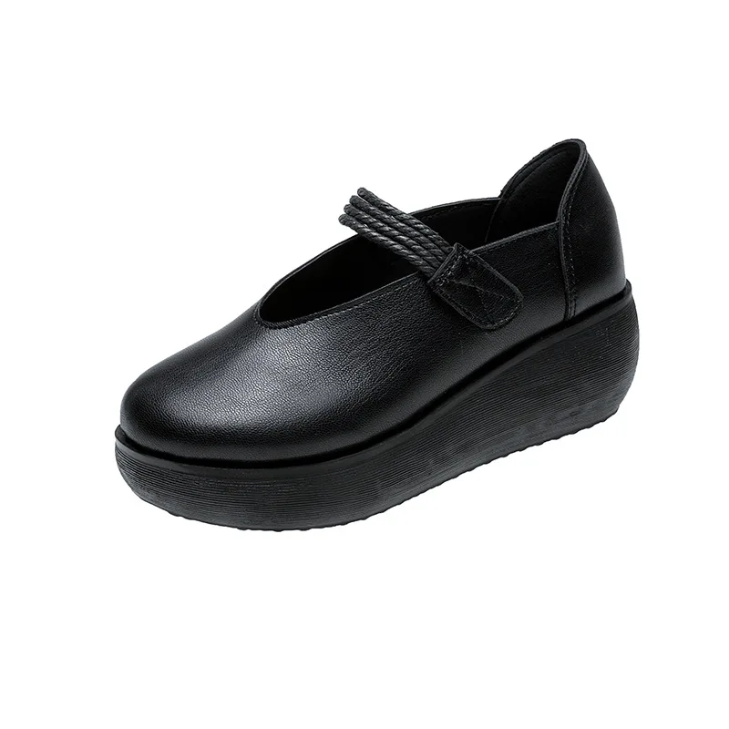 Women Platform Shoes 2021 Spring Retro Shallow Buckle Ladies Comfortable Single Shoes 35-41 Larged-Size Female Casual Loafers
Women Platform Shoes 2021 Spring Retro Shallow Buckle Ladies Comfortable Single Shoes 35-41 Larged-Size Female Casual Loafers