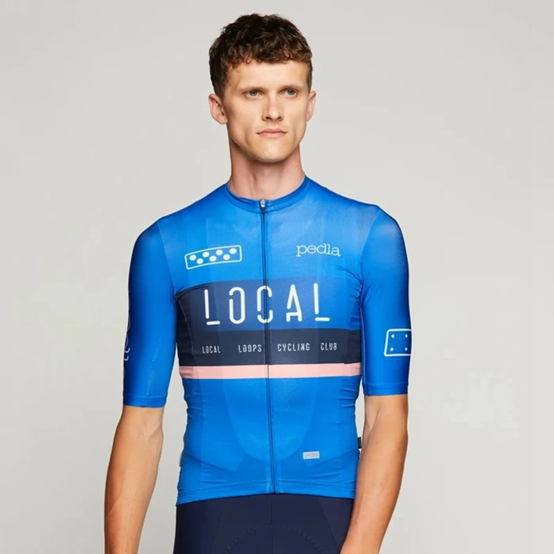 Pedla Summer 2021 Blue Breathable Men Cycling Jersey Air Mesh Short Sleeve MTB Riding Shirt Performance Local Bike Racing Wear
Pedla Summer 2021 Blue Breathable Men Cycling Jersey Air Mesh Short Sleeve MTB Riding Shirt Performance Local Bike Racing Wear