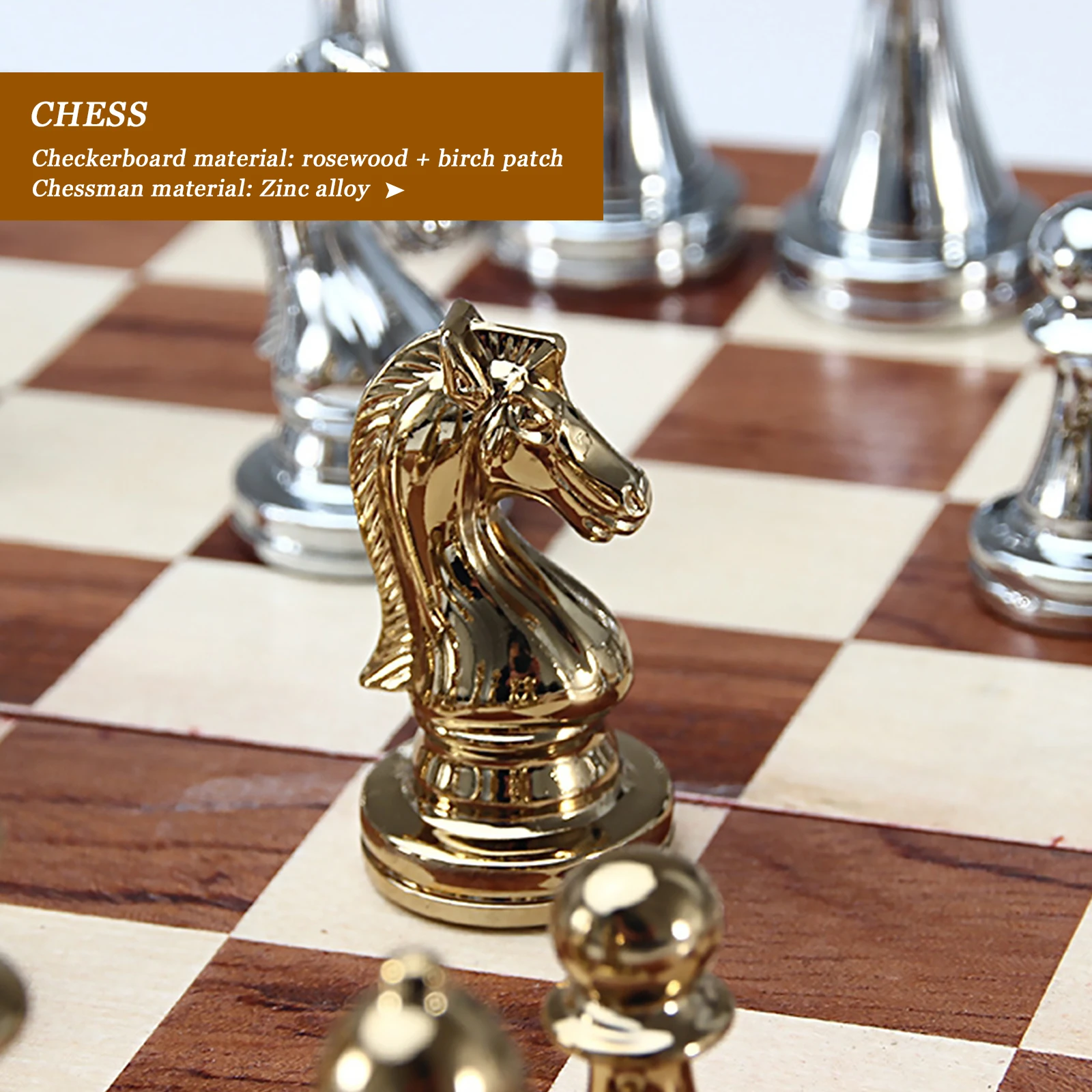 Classic International Chess Set, Folding PU Leather/Wood Board and Metal Pieces Kit, Standard Board Game for Kids Adults
Classic International Chess Set, Folding PU Leather/Wood Board and Metal Pieces Kit, Standard Board Game for Kids Adults