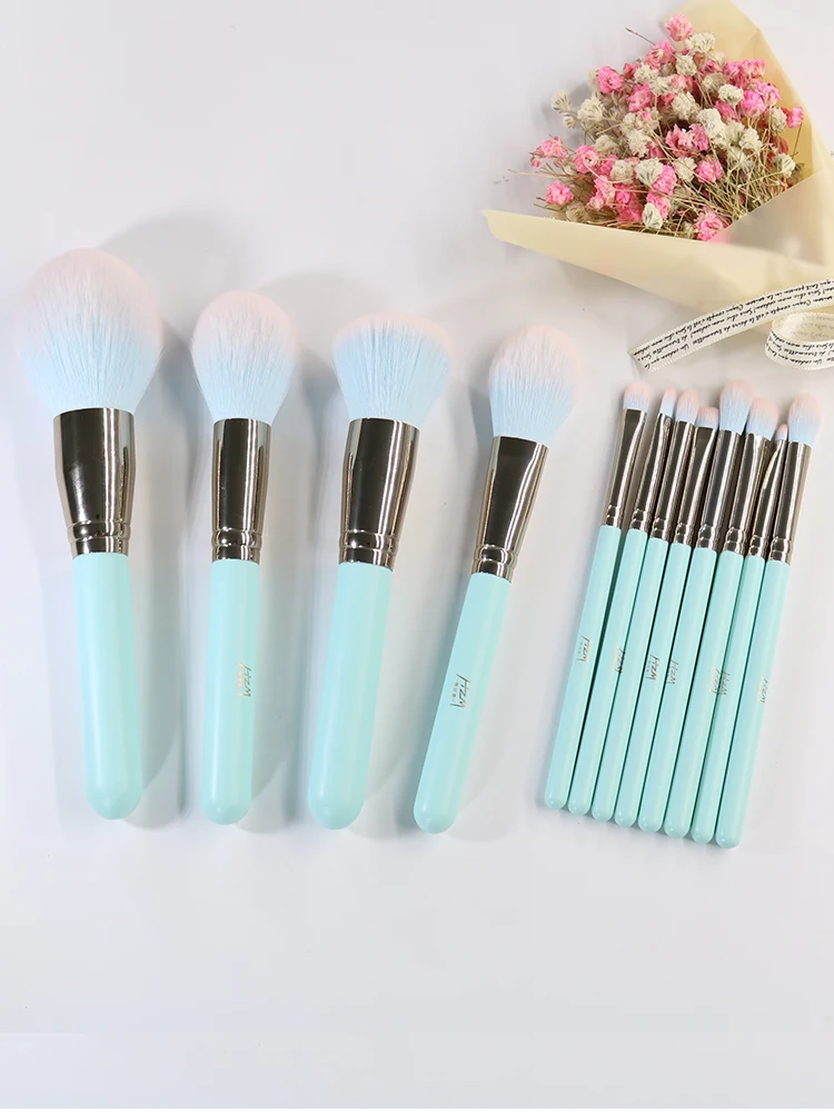 HZM 12PCS BLUE Makeup Brush Set Professional Pearl White Color Imitation Wool Hair Wood Makeup Brush Beauty For People DX327 
HZM 12PCS BLUE Makeup Brush Set Professional Pearl White Color Imitation Wool Hair Wood Makeup Brush Beauty For People DX327